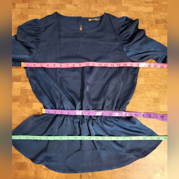 Peacock blouse by pretty garden size small, long sleeve - Picture 12 of 16